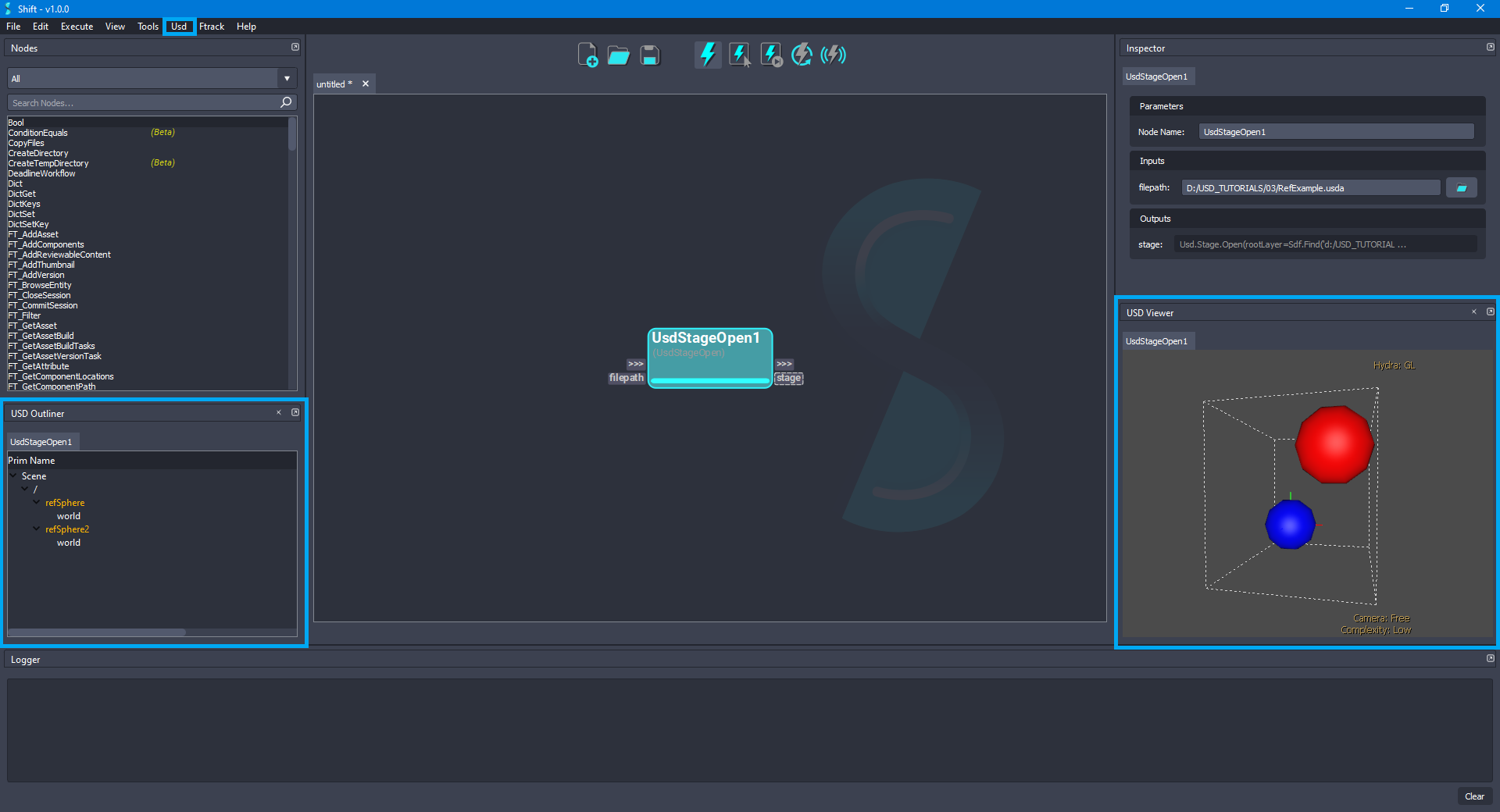 Shift USD Outliner and USD Viewer plugins.